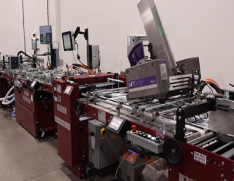 CARD ATTACHING & FOLDING LINES